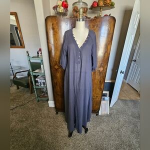 Johnny Was Charcoal Maxi Dress